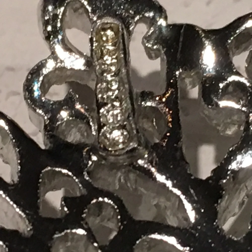 Vintage Gerry's Silver Tone Flower Brooch